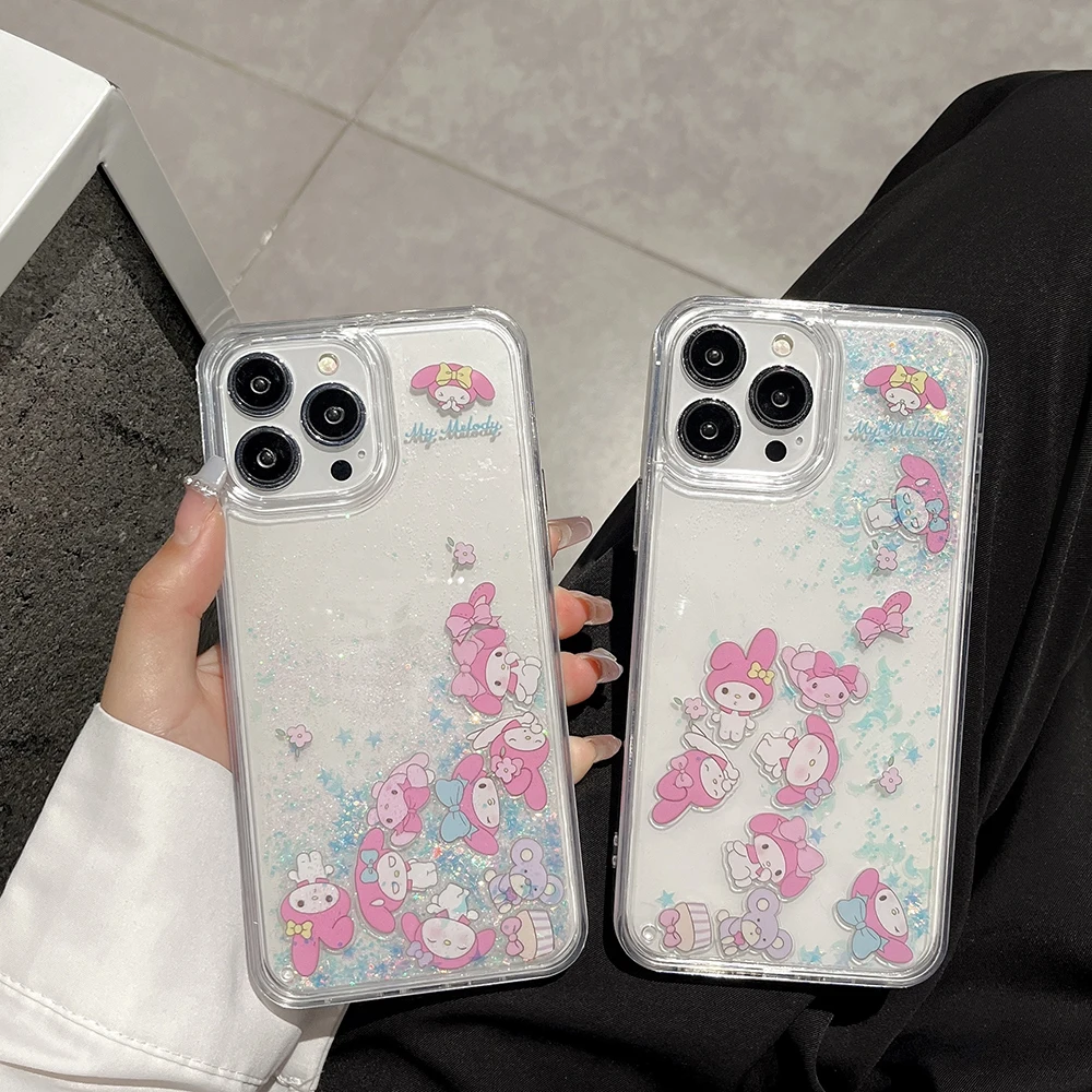 Cartoon Cute Sanrios My Melody Luxury Quicksand Phone Case for IPhone 15 14 13 12 11 Pro Max Drop-resistant Clear Back Cover
Cartoon Cute Sanrios My Melody Luxury Quicksand Phone Case for IPhone 15 14 13 12 11 Pro Max Drop-resistant Clear Back Cover