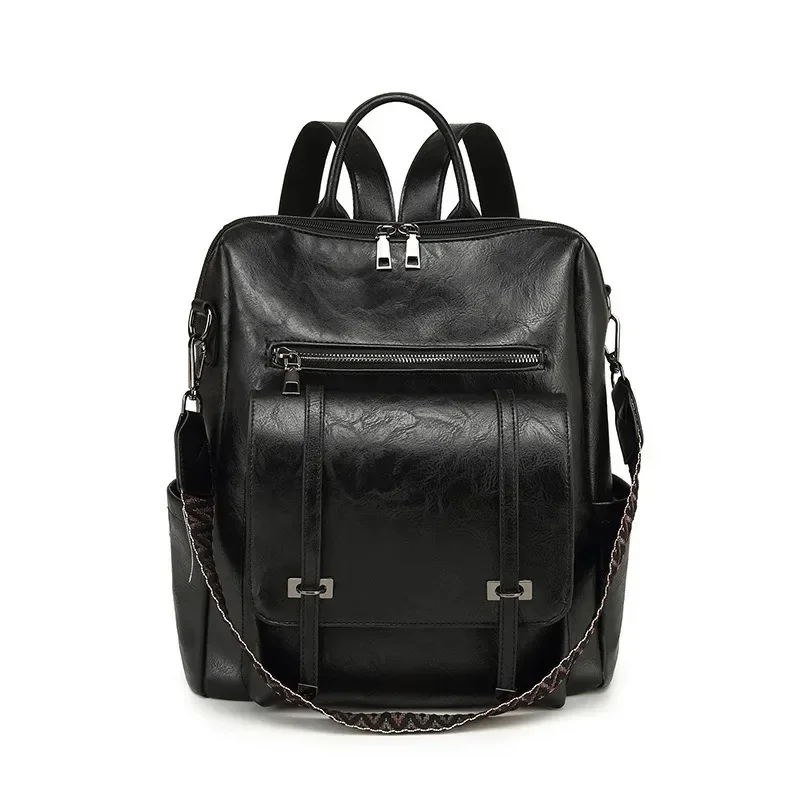 Retro Women's Elegant Anti-Theft Backpack for Girls Washed PU Leather Travel Bag Large Capacity Dual-purpose Shoulder Bag
Retro Women's Elegant Anti-Theft Backpack for Girls Washed PU Leather Travel Bag Large Capacity Dual-purpose Shoulder Bag