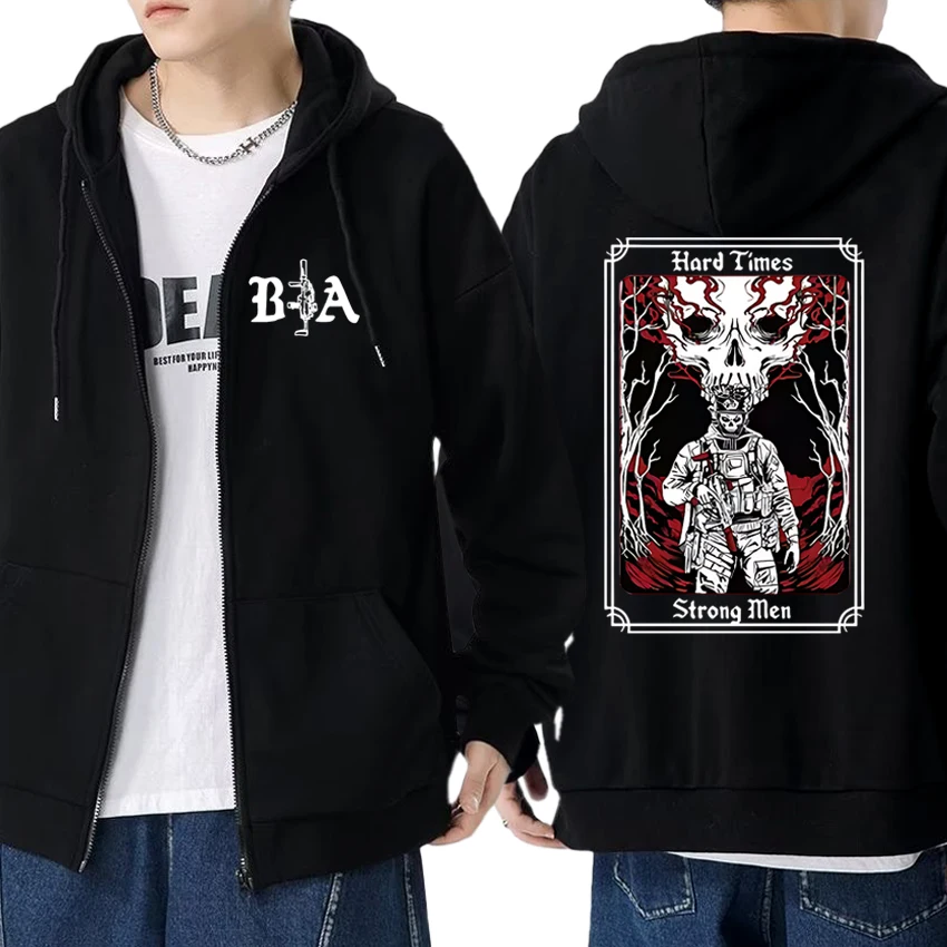 New Hard Times 2025 Brothers In Arms Double Sided print Zipper Hoodies Men women harajuku vintage streetwear Unisex Fleece Coat
New Hard Times 2025 Brothers In Arms Double Sided print Zipper Hoodies Men women harajuku vintage streetwear Unisex Fleece Coat