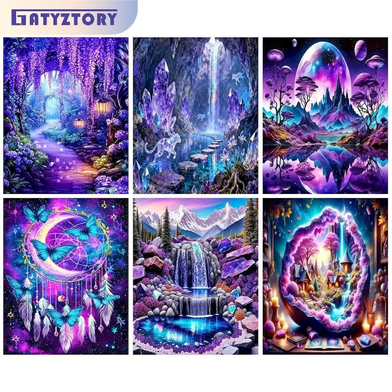 GATYZTORY Painting By Numbers Handicraft Art Diy Making Kits Purple Landscape Acrylic Painting on Canvas Unique Gift Diy Gift
GATYZTORY Painting By Numbers Handicraft Art Diy Making Kits Purple Landscape Acrylic Painting on Canvas Unique Gift Diy Gift