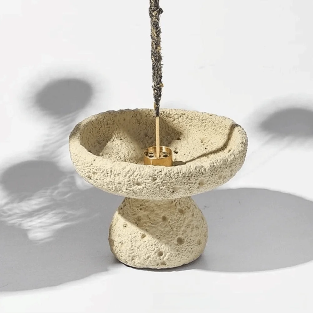 Concrete Texture Cement Incense Burners with 9 Holes Moon Surface Design Incense Stick Stand Multi-functional Decorative
Concrete Texture Cement Incense Burners with 9 Holes Moon Surface Design Incense Stick Stand Multi-functional Decorative