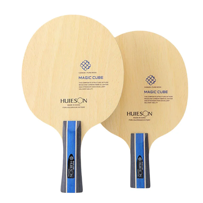 HUIESON-Magic Cube Table Tennis Blade, 7 Layers, 5 Wood and 2 Carbon Fiber, Professional Ping Pong Blade, Short and Long Handle
HUIESON-Magic Cube Table Tennis Blade, 7 Layers, 5 Wood and 2 Carbon Fiber, Professional Ping Pong Blade, Short and Long Handle