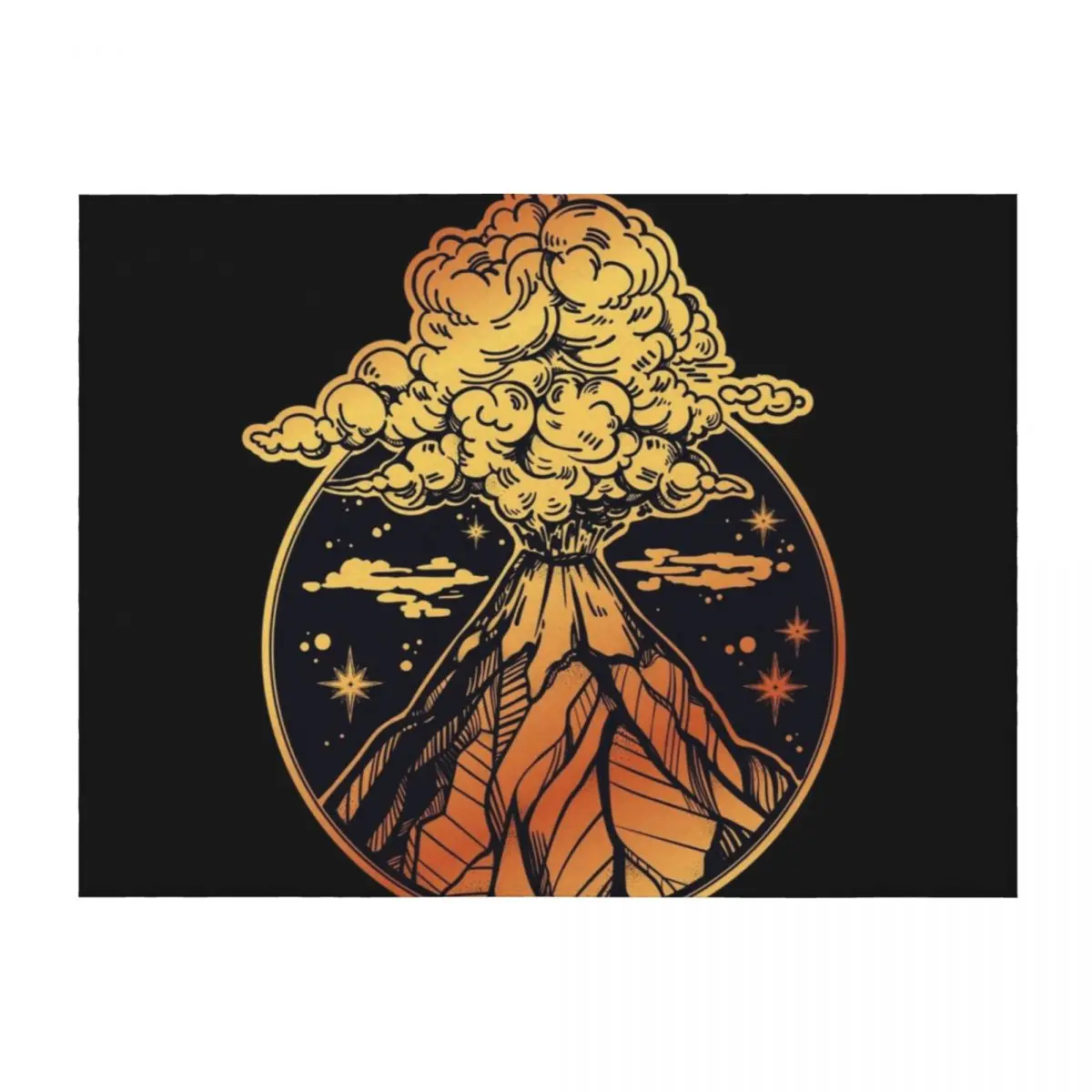 Volcano Erupting in Gold & Black Throw Blanket Thermals For Travel for sofa Comforter For Baby Blankets
Volcano Erupting in Gold & Black Throw Blanket Thermals For Travel for sofa Comforter For Baby Blankets