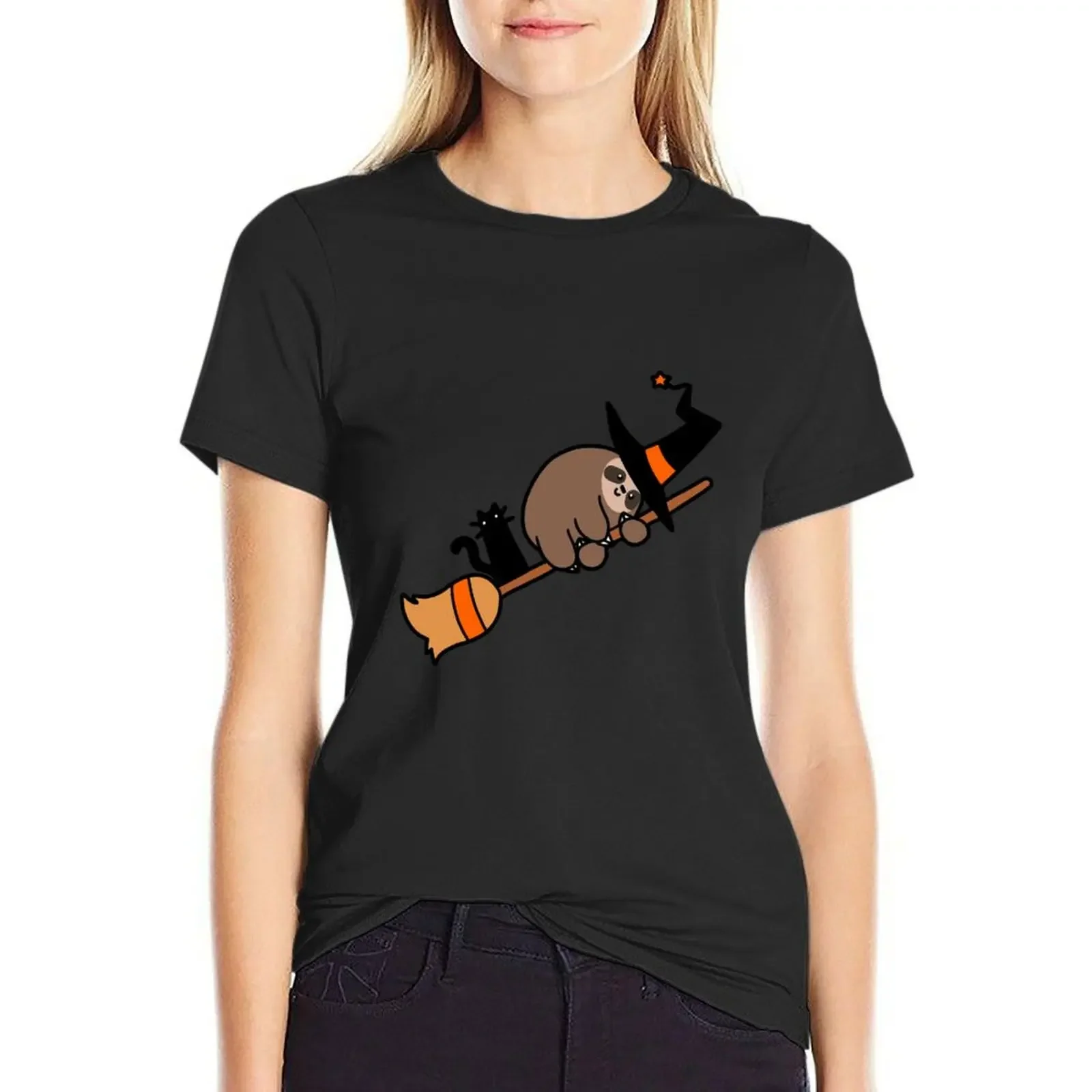 Witch Sloth on Broomstick T-Shirt kawaii clothes korean fashion quick drying Womens graphic t shirts
Witch Sloth on Broomstick T-Shirt kawaii clothes korean fashion quick drying Womens graphic t shirts