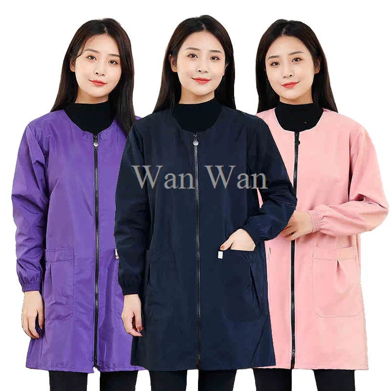 Pet Groomer Gown Pet Shop Uniform Pet Bathing Waterproof Work Clothes Women's Dog Grooming Smock Hair Salon Anti Hair Robe Y1107
Pet Groomer Gown Pet Shop Uniform Pet Bathing Waterproof Work Clothes Women's Dog Grooming Smock Hair Salon Anti Hair Robe Y1107