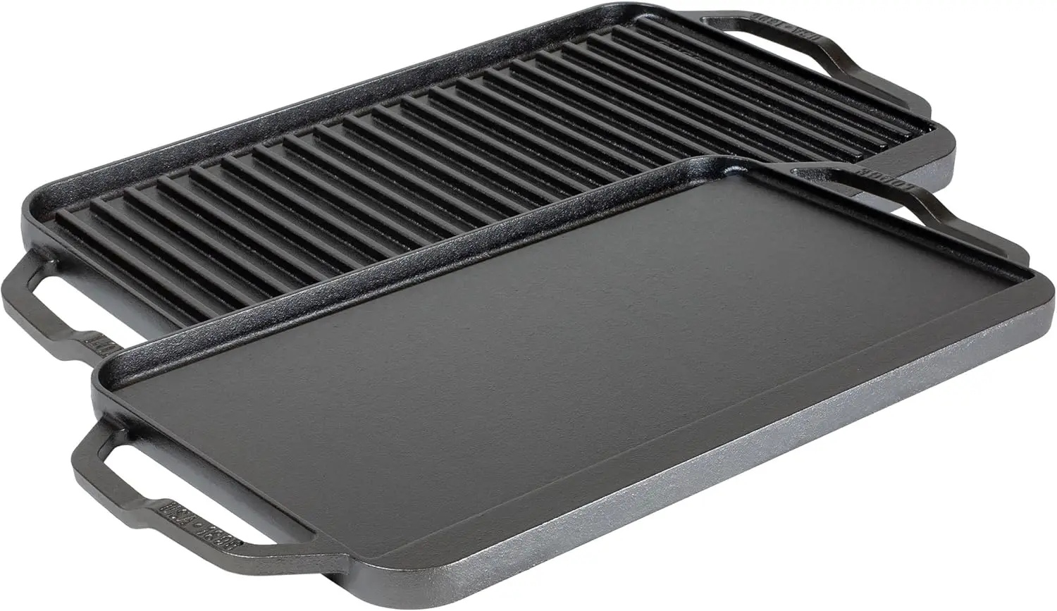 Double Burner Cast Iron Reversible Griddle & Grill - 127 Sq In Cooking Surface, Indoor & Outdoor Use, Superior Heat Retention
Double Burner Cast Iron Reversible Griddle & Grill - 127 Sq In Cooking Surface, Indoor & Outdoor Use, Superior Heat Retention