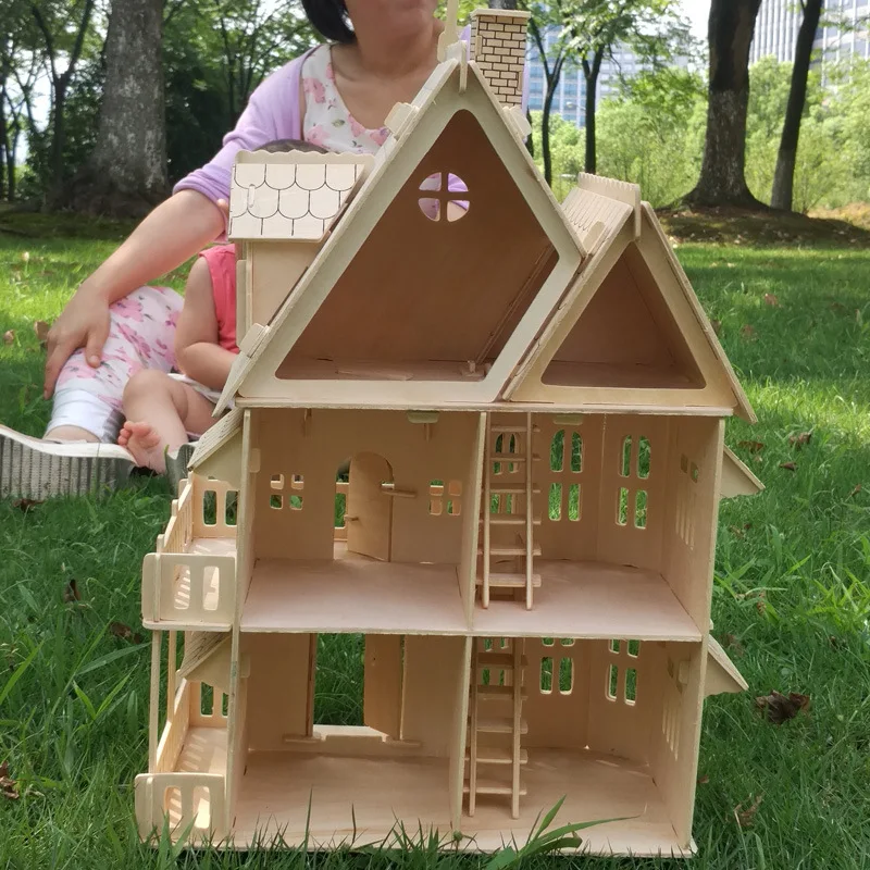 Wood Miniature Dollhouse DIY Doll House Assembled Educational Pretend Play Toys Mini 3D Stereo Puzzle House For Children Girls
Wood Miniature Dollhouse DIY Doll House Assembled Educational Pretend Play Toys Mini 3D Stereo Puzzle House For Children Girls
