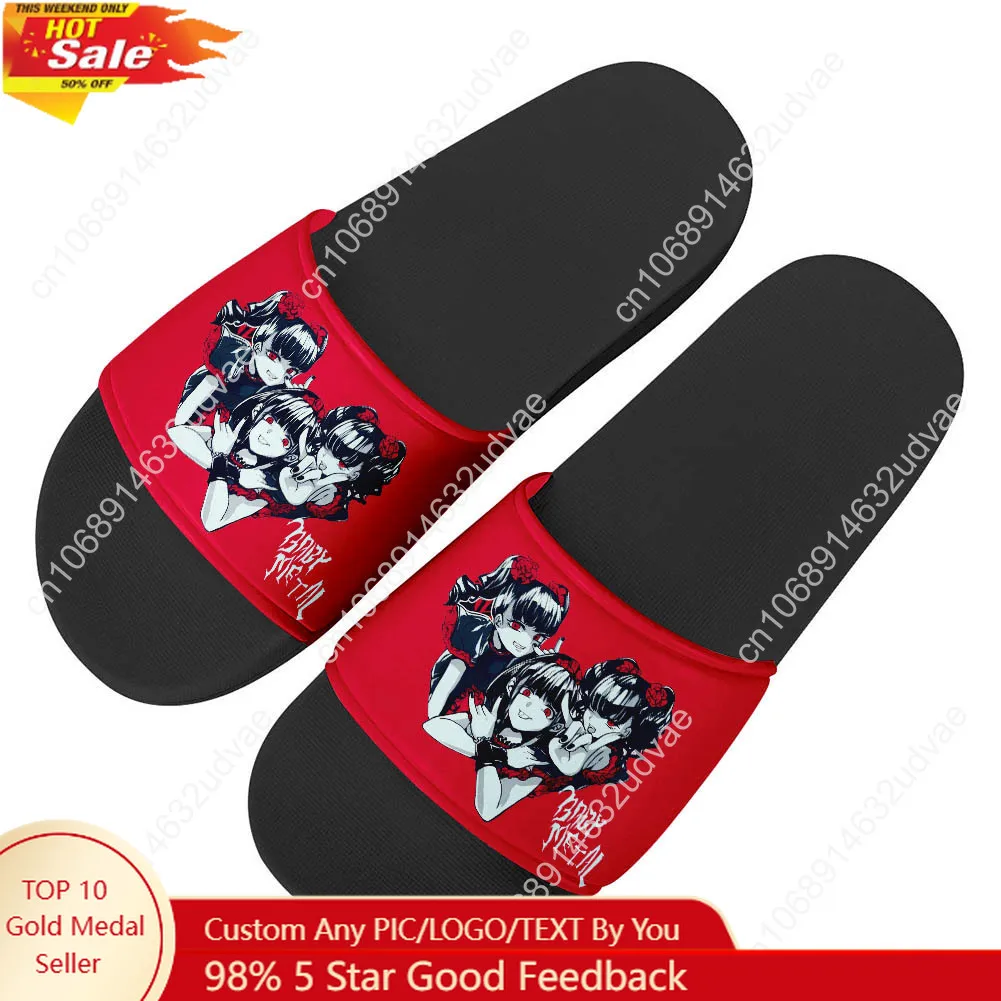 Babymetal Japan Band Slippers Man Woman Boy Girl Tailor Made Slides Sandals Hip-hop Rock Customized Bath Shoes Water Shoe Black
Babymetal Japan Band Slippers Man Woman Boy Girl Tailor Made Slides Sandals Hip-hop Rock Customized Bath Shoes Water Shoe Black