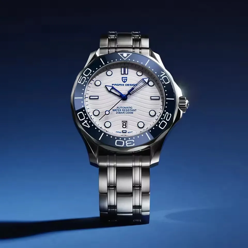 PAGANI DESIGN 200M Waterproof Mechanical Ceramic Bezel Man watch Japan Movt Luxury Watch AR Sapphire Luminous All Steel Clock
PAGANI DESIGN 200M Waterproof Mechanical Ceramic Bezel Man watch Japan Movt Luxury Watch AR Sapphire Luminous All Steel Clock