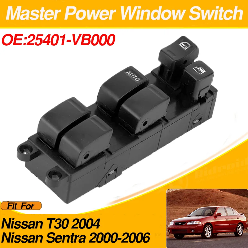 Power Window Lifter Master Control Switch for Nissan T30 2004 Nissan Sentra 2000-2006 25401-VB000 25401-5M000
Power Window Lifter Master Control Switch for Nissan T30 2004 Nissan Sentra 2000-2006 25401-VB000 25401-5M000