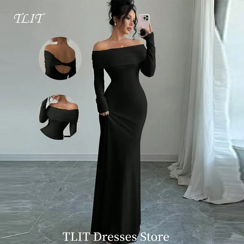 TLIT Sexy Sheath Mermaid Evening Gown Dress Off the Shoulder Full Sleeve Prom Gown Customized Long Formal Occasions Dress
TLIT Sexy Sheath Mermaid Evening Gown Dress Off the Shoulder Full Sleeve Prom Gown Customized Long Formal Occasions Dress