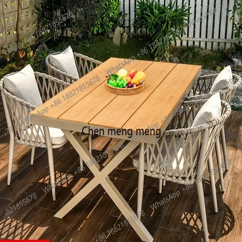 H132Outdoor tables and chairs courtyard outdoor combination villa garden terrace woven rope open-air outdoor tables and chairs
H132Outdoor tables and chairs courtyard outdoor combination villa garden terrace woven rope open-air outdoor tables and chairs