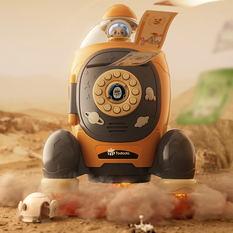 Piggy Bank for Children Rocket Electronic Safe Money Box with Projection Lamp Digital Coins Cash Saving Toys Kids Birthday Gift
Piggy Bank for Children Rocket Electronic Safe Money Box with Projection Lamp Digital Coins Cash Saving Toys Kids Birthday Gift