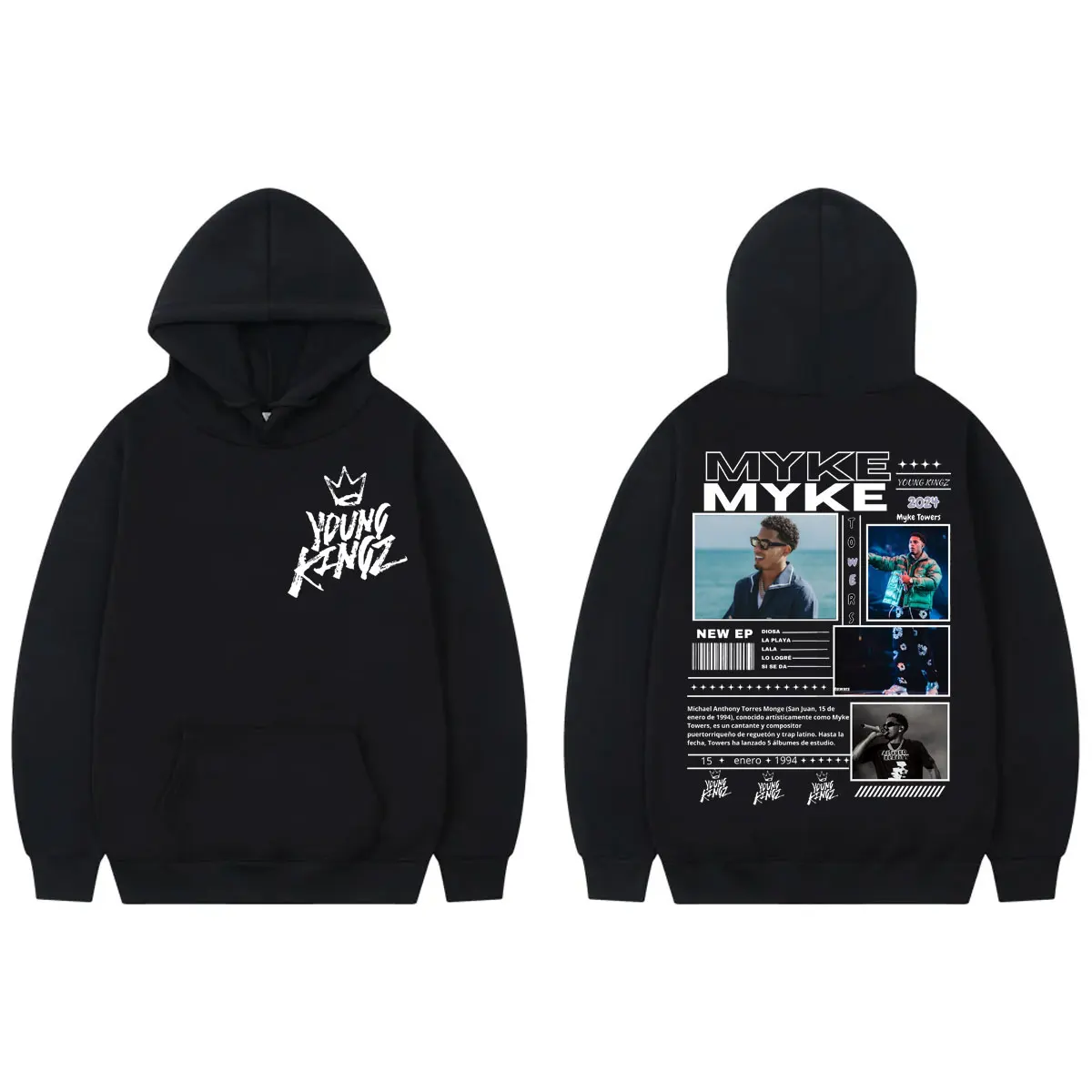 Rapper Myke Towers Merch Hoodies Men Women Clothing Harajuku Hip Hop Sweatshirts Autumn Winter High Quality Fashion Pullovers
Rapper Myke Towers Merch Hoodies Men Women Clothing Harajuku Hip Hop Sweatshirts Autumn Winter High Quality Fashion Pullovers