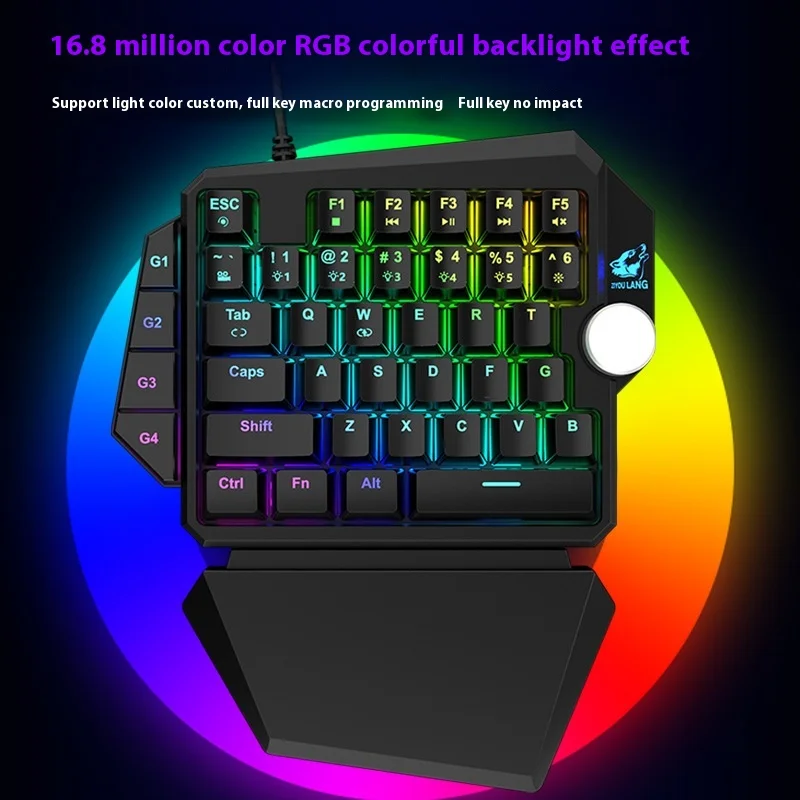 ZIYOULANG K5 Rgb One-handed Mechanical Keyboard E-sports Pubg/lol/cf/csgo Keyboard Macroprogamming Hot Sale
ZIYOULANG K5 Rgb One-handed Mechanical Keyboard E-sports Pubg/lol/cf/csgo Keyboard Macroprogamming Hot Sale