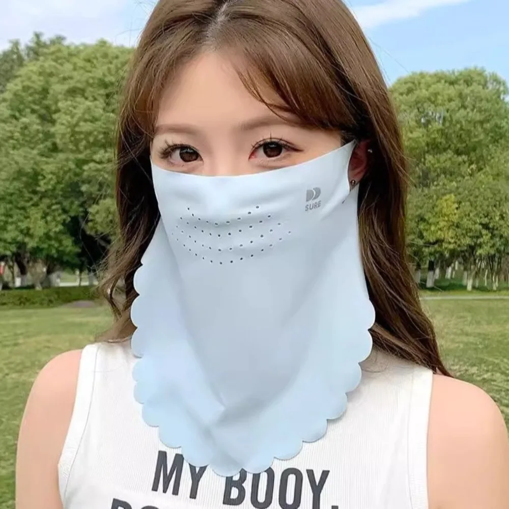 Solid Color Sunscreen Mask UV Protection Summer Face Scarves Ice Silk Mask Face Shield Face Cover Neck Wrap Cover Riding
Solid Color Sunscreen Mask UV Protection Summer Face Scarves Ice Silk Mask Face Shield Face Cover Neck Wrap Cover Riding