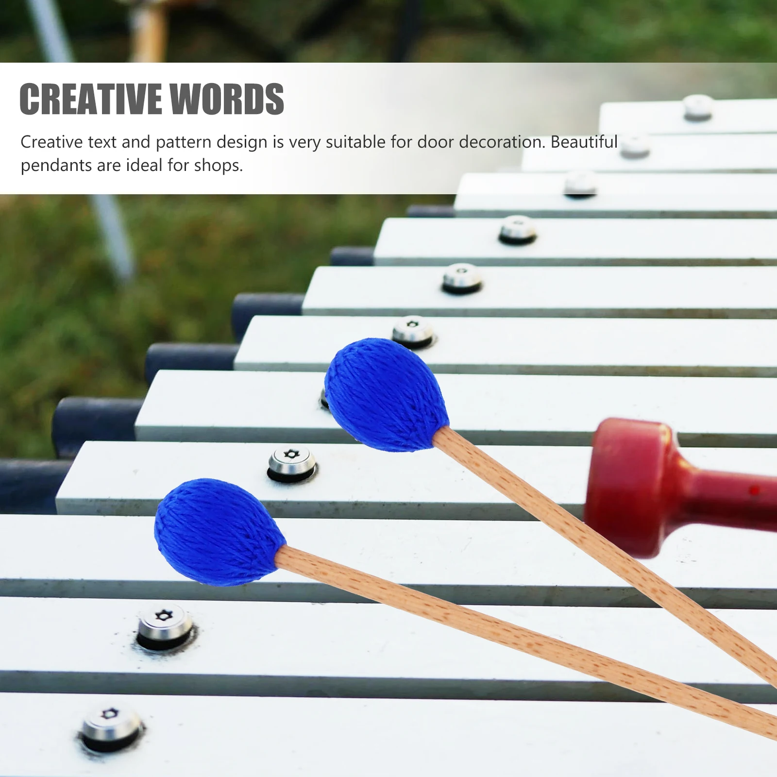Marimba Mallets Xylophone Sticks Maple Handle Wool Acrylic Yarn Head Durable Soft Bounce Bass Percussion Instruments Keyboard
Marimba Mallets Xylophone Sticks Maple Handle Wool Acrylic Yarn Head Durable Soft Bounce Bass Percussion Instruments Keyboard