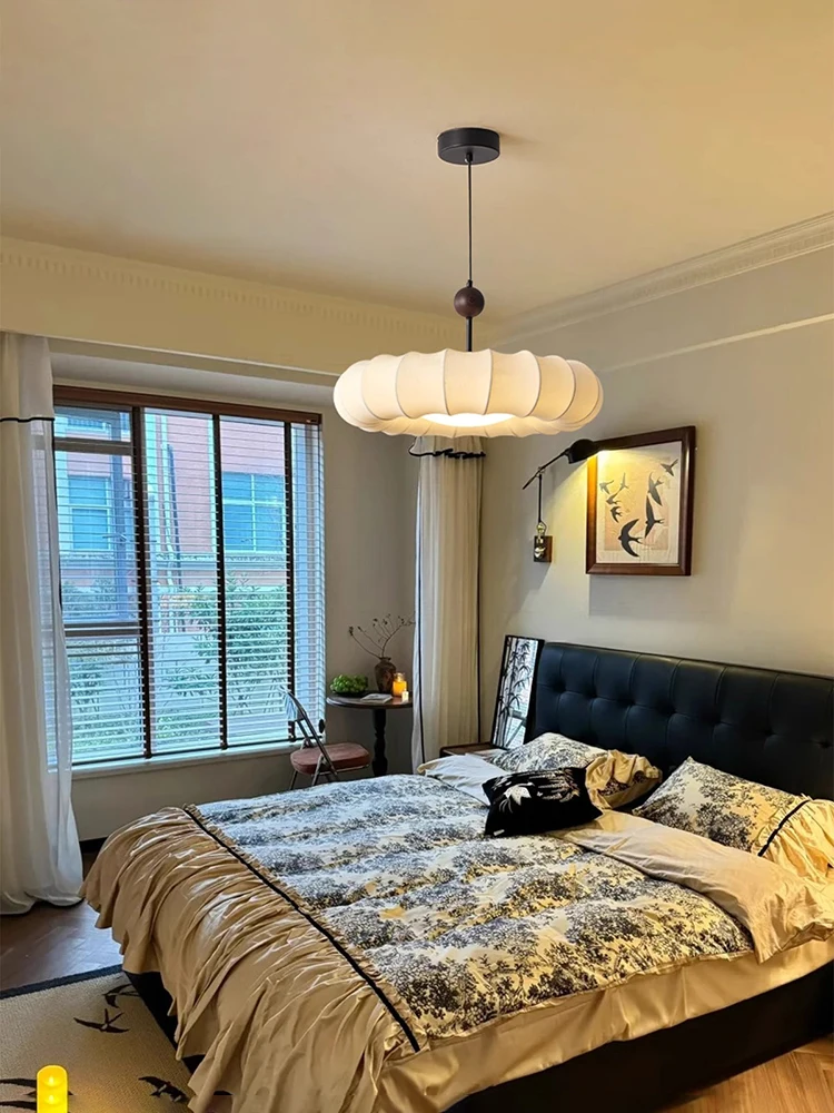 Japanese Retro Wabi Sabi White Cloth Pendant Light Living Dining Bedroom Fabric Droplight Decoration Home Lamp Indoor Fixtures
Japanese Retro Wabi Sabi White Cloth Pendant Light Living Dining Bedroom Fabric Droplight Decoration Home Lamp Indoor Fixtures