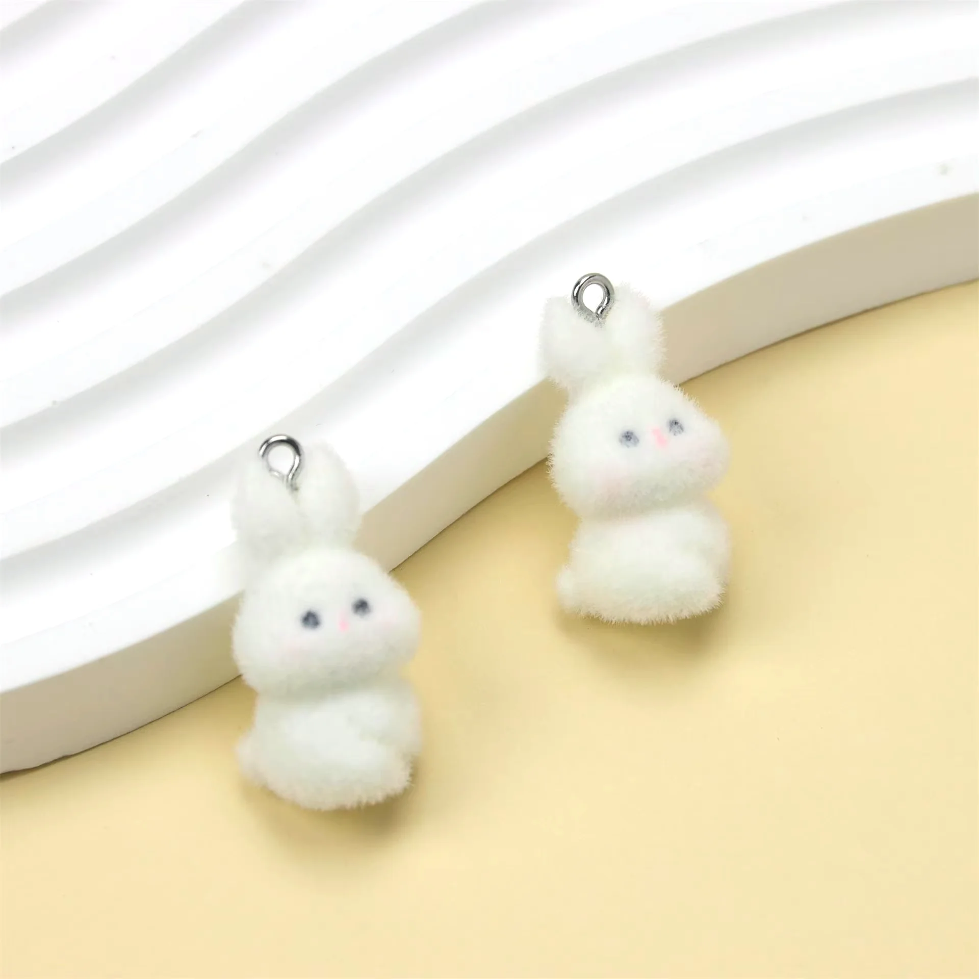 10Pcs 3D Resin Flocking Rabbit Charms Animal Plush Dolls Pendant for Earring Necklace Making DIY Jewelry Accessories Wholesale
10Pcs 3D Resin Flocking Rabbit Charms Animal Plush Dolls Pendant for Earring Necklace Making DIY Jewelry Accessories Wholesale