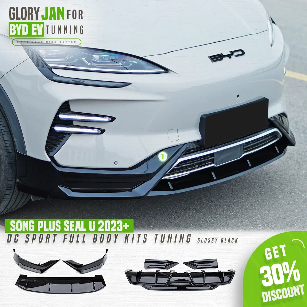 DC Full body kits For BYD Song Plus Seal U 2023+ Front bumper lip Splitter Rear Diffuser ABS Trims Black Auto Body Tuning
DC Full body kits For BYD Song Plus Seal U 2023+ Front bumper lip Splitter Rear Diffuser ABS Trims Black Auto Body Tuning