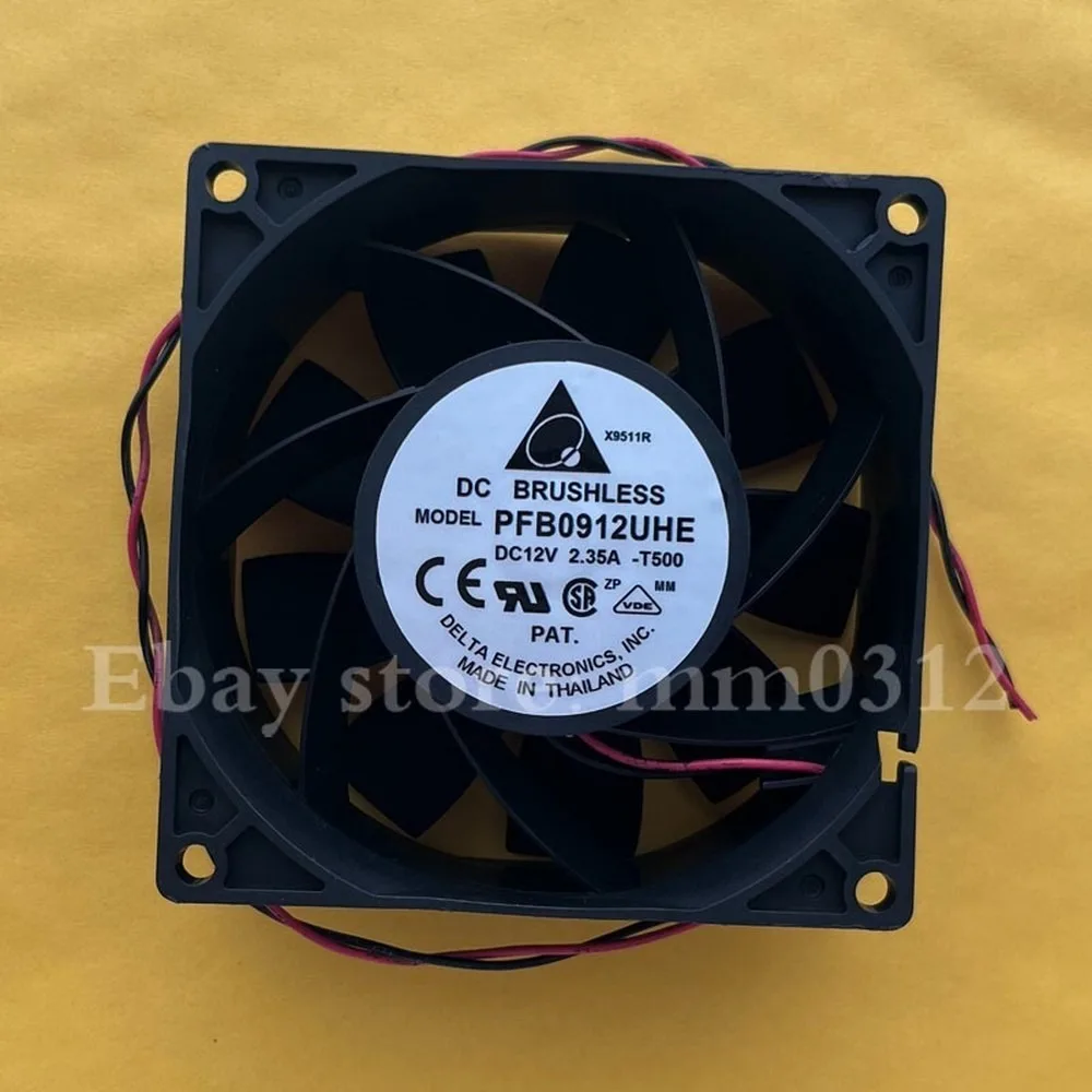 For Delta PFB0912UHE DC12V 2.35A 9CM 2-Wire High Airflow Cooling Fan
For Delta PFB0912UHE DC12V 2.35A 9CM 2-Wire High Airflow Cooling Fan