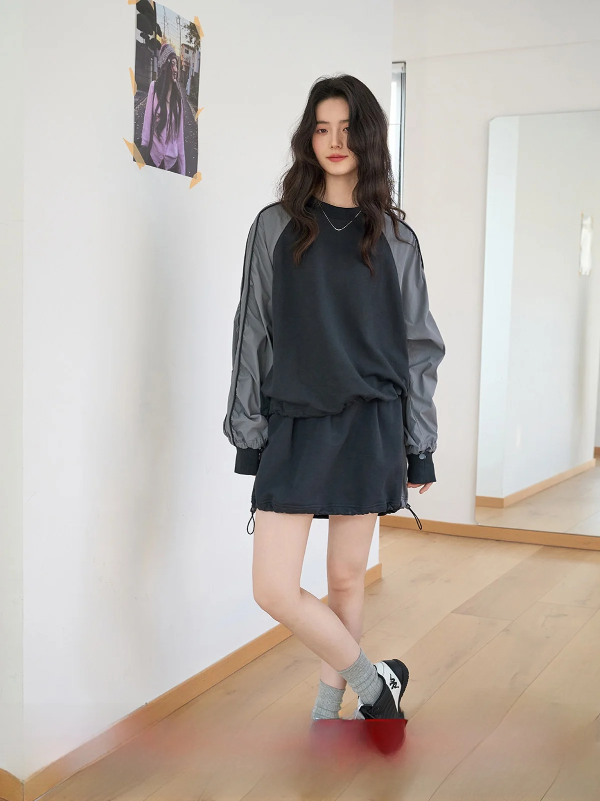 MoZa Deep Grey Elastic Waist A-Line Skirt Fashion Set Women Spring Casual Top Half Skirt Two-Piece Set Cover Hip
MoZa Deep Grey Elastic Waist A-Line Skirt Fashion Set Women Spring Casual Top Half Skirt Two-Piece Set Cover Hip