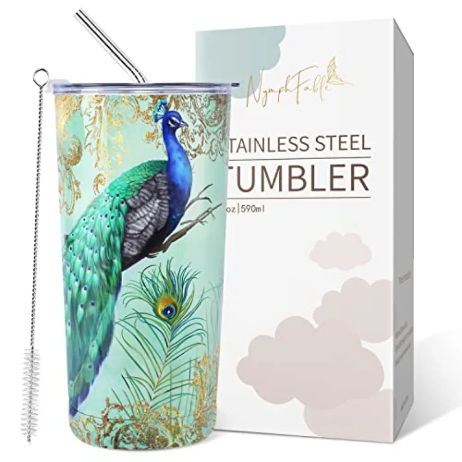 20oz Peacock Mug Tumbler with Straw and Lid Stainless Steel Insulated Travel Mug Double Wall
20oz Peacock Mug Tumbler with Straw and Lid Stainless Steel Insulated Travel Mug Double Wall