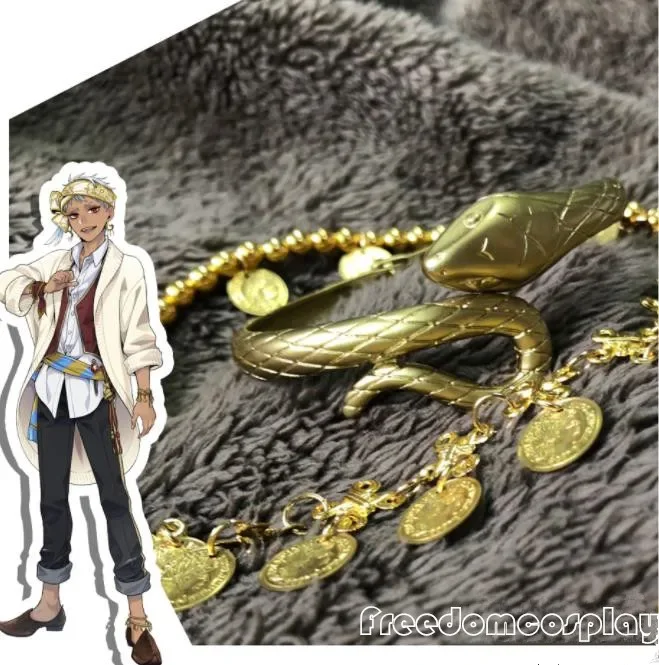 CosplayTwisted Wonderland Kalim Jamil Cosplay bracelet headwear neckwear earrings accessories prop
CosplayTwisted Wonderland Kalim Jamil Cosplay bracelet headwear neckwear earrings accessories prop