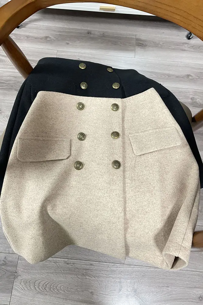 Winter Skirt Women Korean Style Tweed Wool Short Skirt High Waist Slim Fit Casual Fashion Elegant Metal Button Outfit
Winter Skirt Women Korean Style Tweed Wool Short Skirt High Waist Slim Fit Casual Fashion Elegant Metal Button Outfit