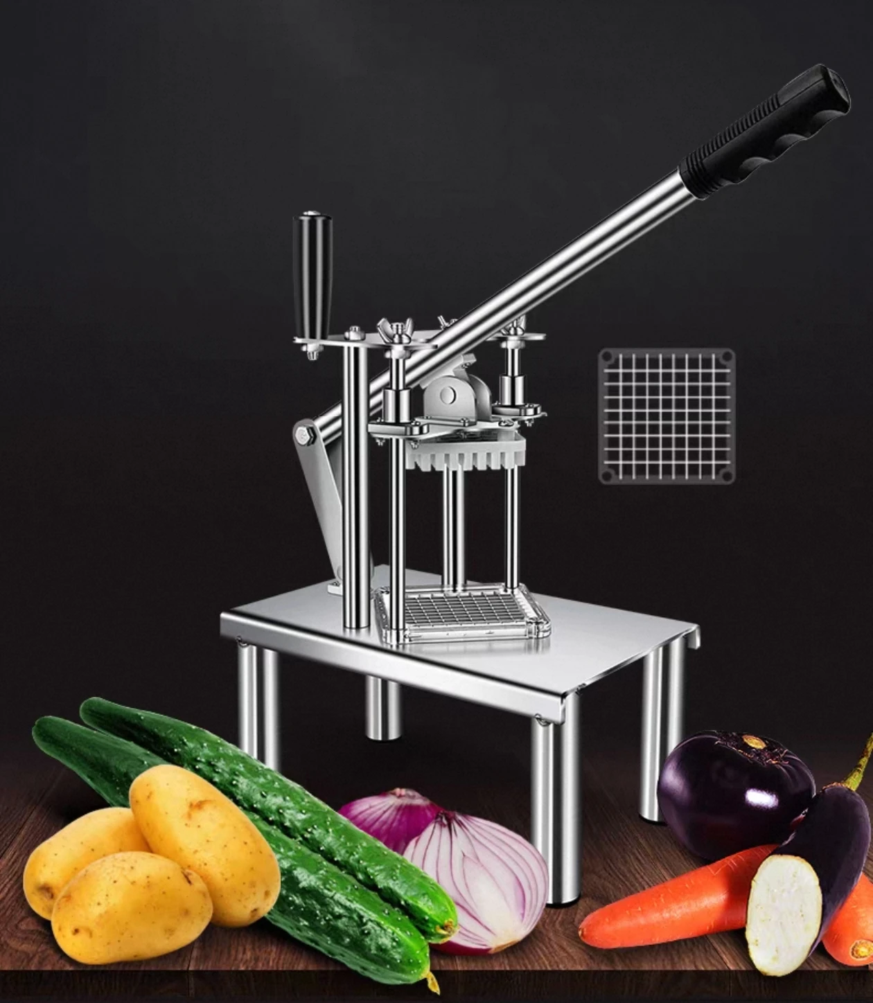 New Potato Strip Cutter, Commercial And Household Cucumber Radish Potato Lettuce Slicer Vertical Slicer For Fries
New Potato Strip Cutter, Commercial And Household Cucumber Radish Potato Lettuce Slicer Vertical Slicer For Fries