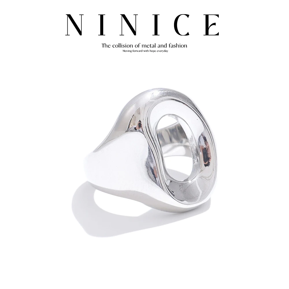 NiNice Rings Stainless Steel Jewelry Woman Metal Geometric Hollow Out Fashionable Design Gift New
NiNice Rings Stainless Steel Jewelry Woman Metal Geometric Hollow Out Fashionable Design Gift New