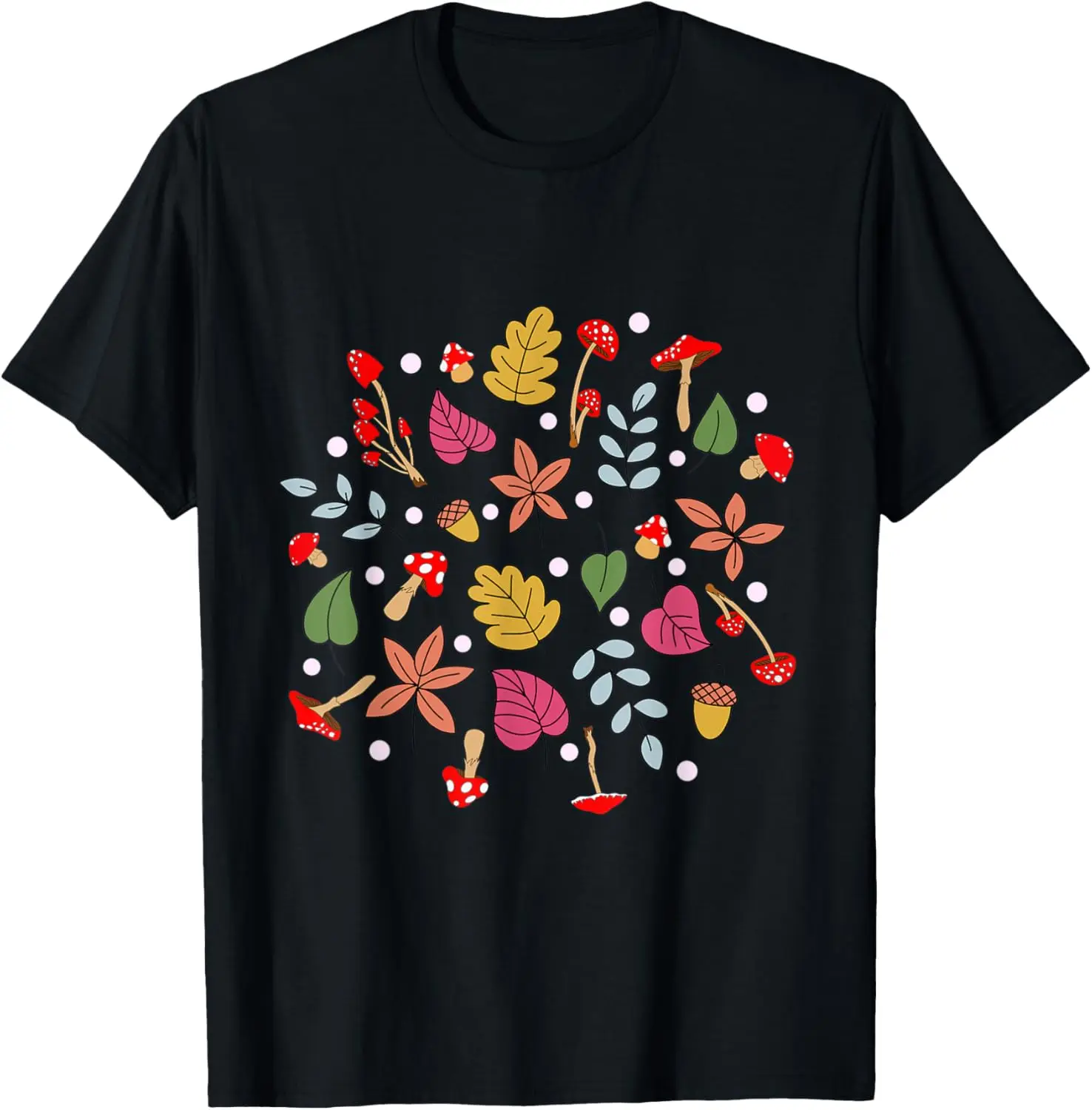 Cottagecore Mushroom Autumn Maple Leaves Fall Floral Pattern T-Shirt
Cottagecore Mushroom Autumn Maple Leaves Fall Floral Pattern T-Shirt