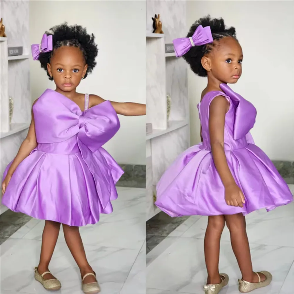 Cute Flower Girl Wedding Dress Satin Sleeveless with Big Bow Princess Birthday Party Dress Kids First Communion Gown Customized
Cute Flower Girl Wedding Dress Satin Sleeveless with Big Bow Princess Birthday Party Dress Kids First Communion Gown Customized