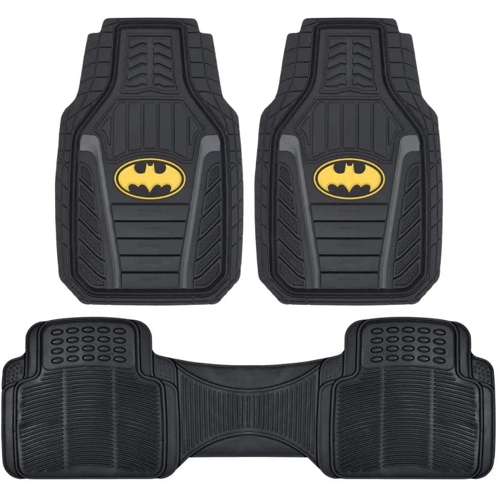 DC Comics Armored Batman Car Mats - Heavy Duty Rubber Floor Mats for All Weather, No-Slip Grip, Custom Fit - 2 Front Mats & 1
DC Comics Armored Batman Car Mats - Heavy Duty Rubber Floor Mats for All Weather, No-Slip Grip, Custom Fit - 2 Front Mats & 1