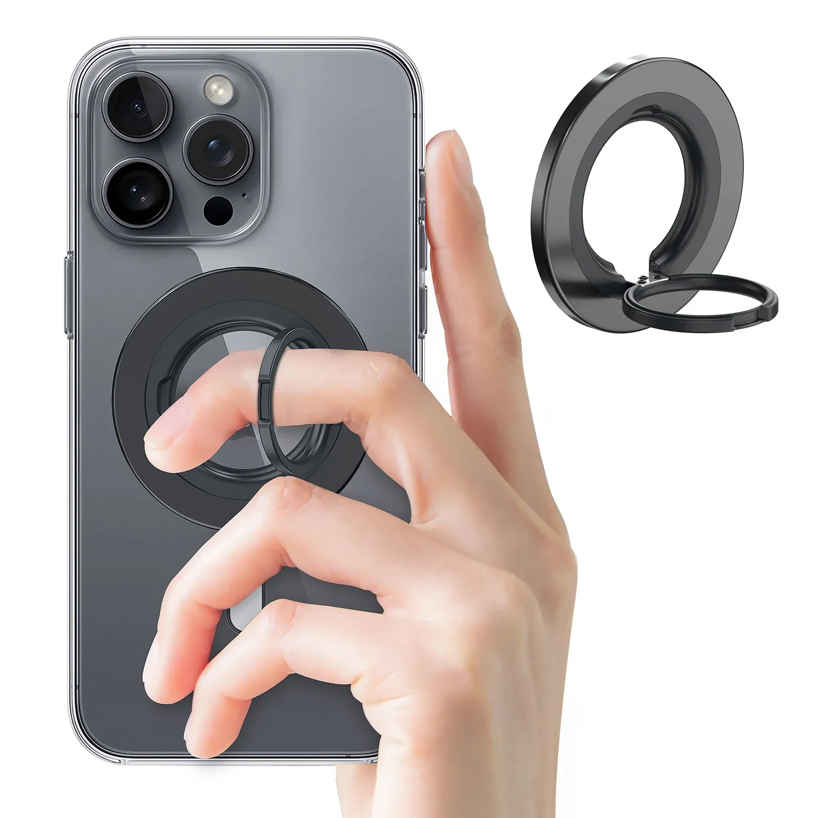 EWA Magnetic Phone Ring Holder for MagSafe Magnet Cell Phone Grip Stand Finger Ring Kickstand Two-Sided Magnetic for with iPhon
EWA Magnetic Phone Ring Holder for MagSafe Magnet Cell Phone Grip Stand Finger Ring Kickstand Two-Sided Magnetic for with iPhon