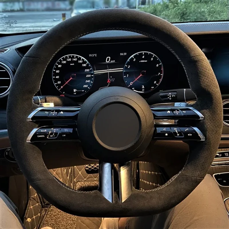 Alcantara Steering Wheel Cover Real Leather White Thread Car Accessoires for Mercedes-Benz C-CLASS W206 / E-CLASS W213 / S- W223
Alcantara Steering Wheel Cover Real Leather White Thread Car Accessoires for Mercedes-Benz C-CLASS W206 / E-CLASS W213 / S- W223