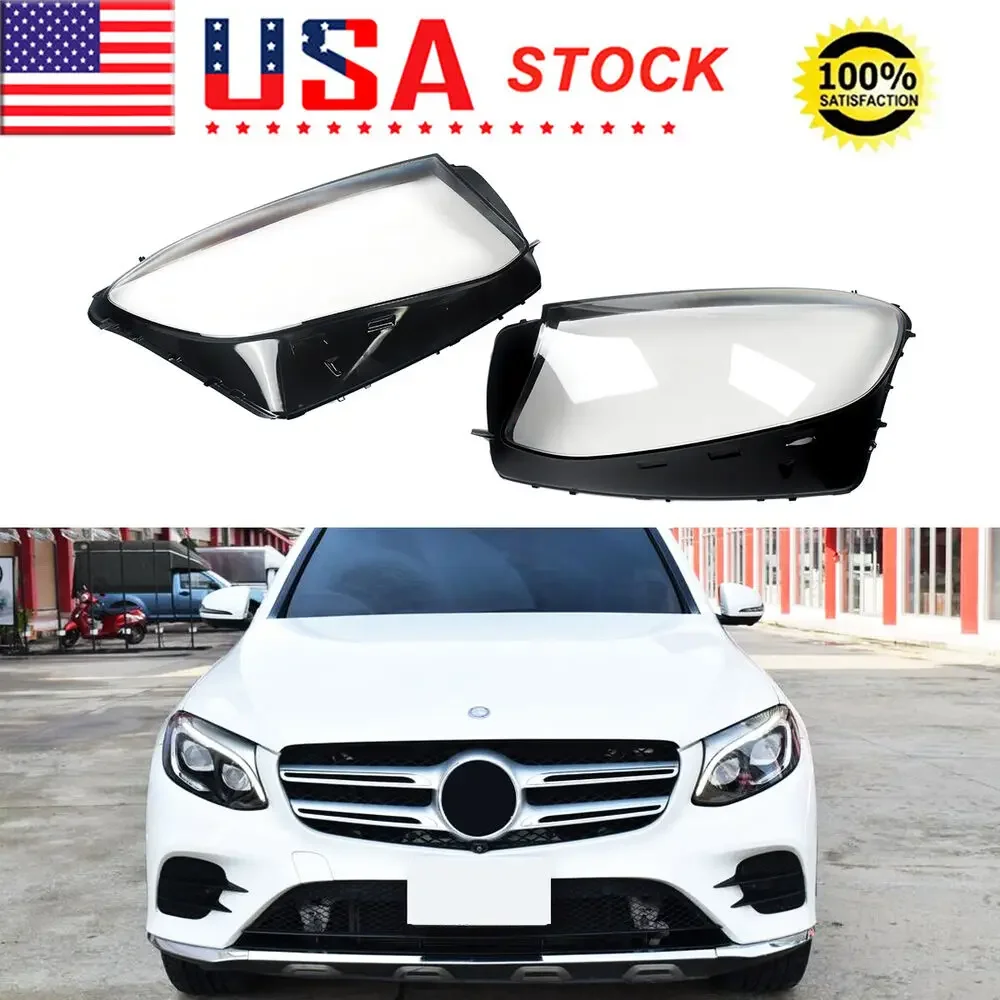 Pair Headlight Lens Headlamp Cover For Benz W253 C253 GLC-Class GLC300 2016-2019
Pair Headlight Lens Headlamp Cover For Benz W253 C253 GLC-Class GLC300 2016-2019