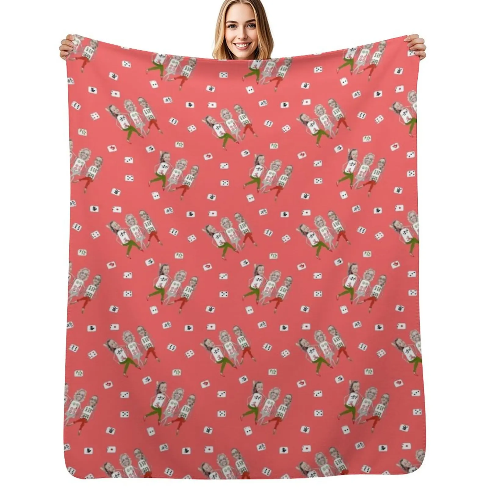 Mah Jong : Tripple Knitting Throw Blanket Durable Warm Blanket for Daily Home Use
Mah Jong : Tripple Knitting Throw Blanket Durable Warm Blanket for Daily Home Use