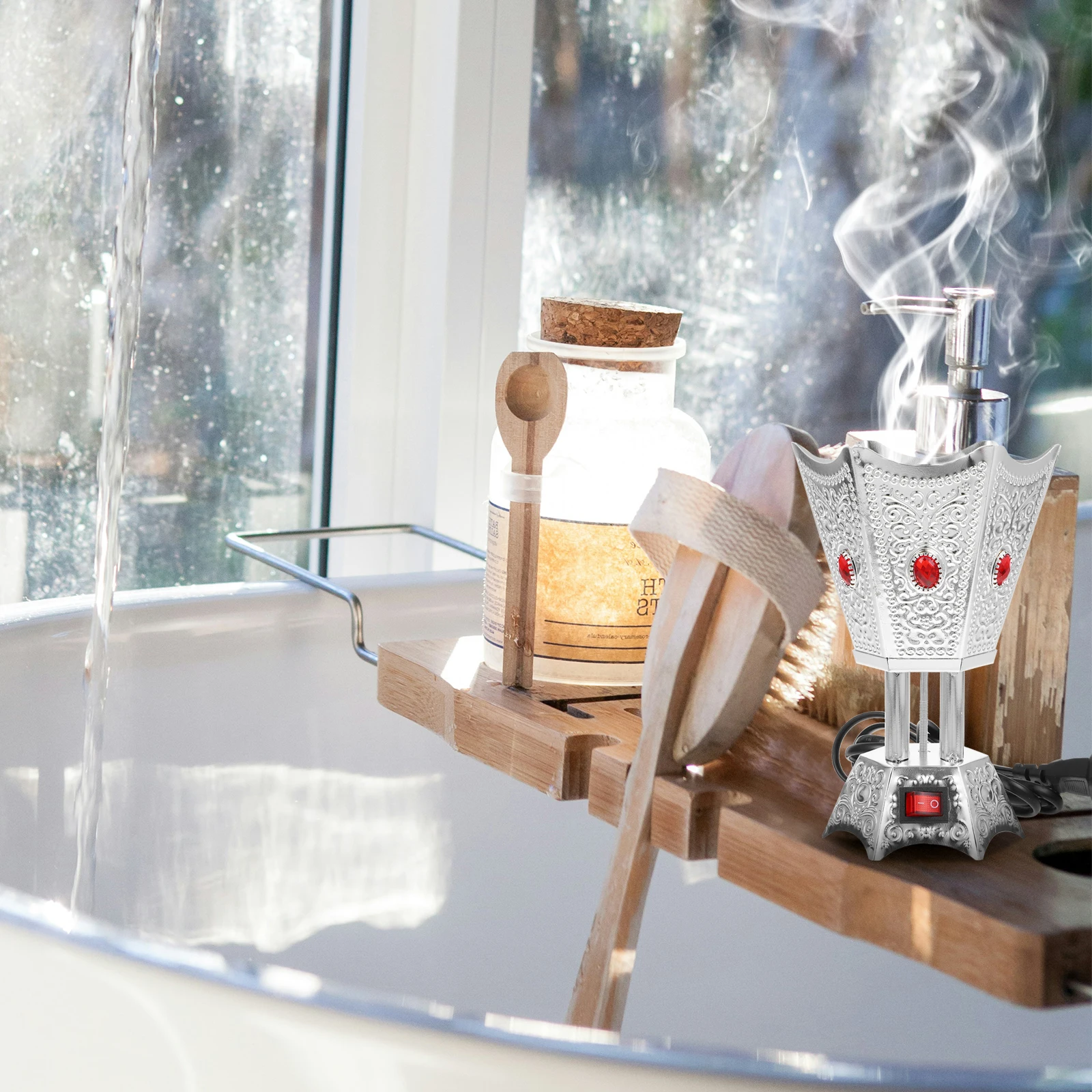 Electric Incense Burner Desktop Retro Metal Censer Lightweight Table Decorative Aroma Therapy Holder Electric Incense Burner
Electric Incense Burner Desktop Retro Metal Censer Lightweight Table Decorative Aroma Therapy Holder Electric Incense Burner