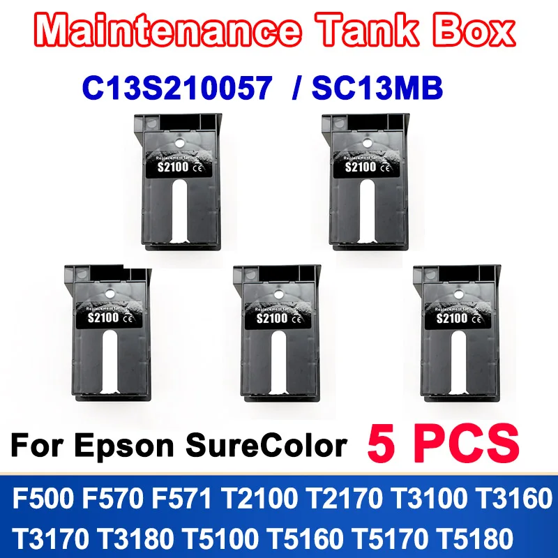 5PCS C13S210057 SC13MB Maintenance Tank For Epson F570 T3170 T5170 F500 T2100 T3100 T5100 T3160 T2170 T3160 T5160 waste ink tank
5PCS C13S210057 SC13MB Maintenance Tank For Epson F570 T3170 T5170 F500 T2100 T3100 T5100 T3160 T2170 T3160 T5160 waste ink tank