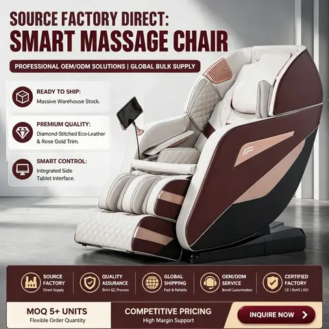 Full Body Electric Massage Chair With Airbag Compression And Foot Spa For Home Wellness And Relaxation
