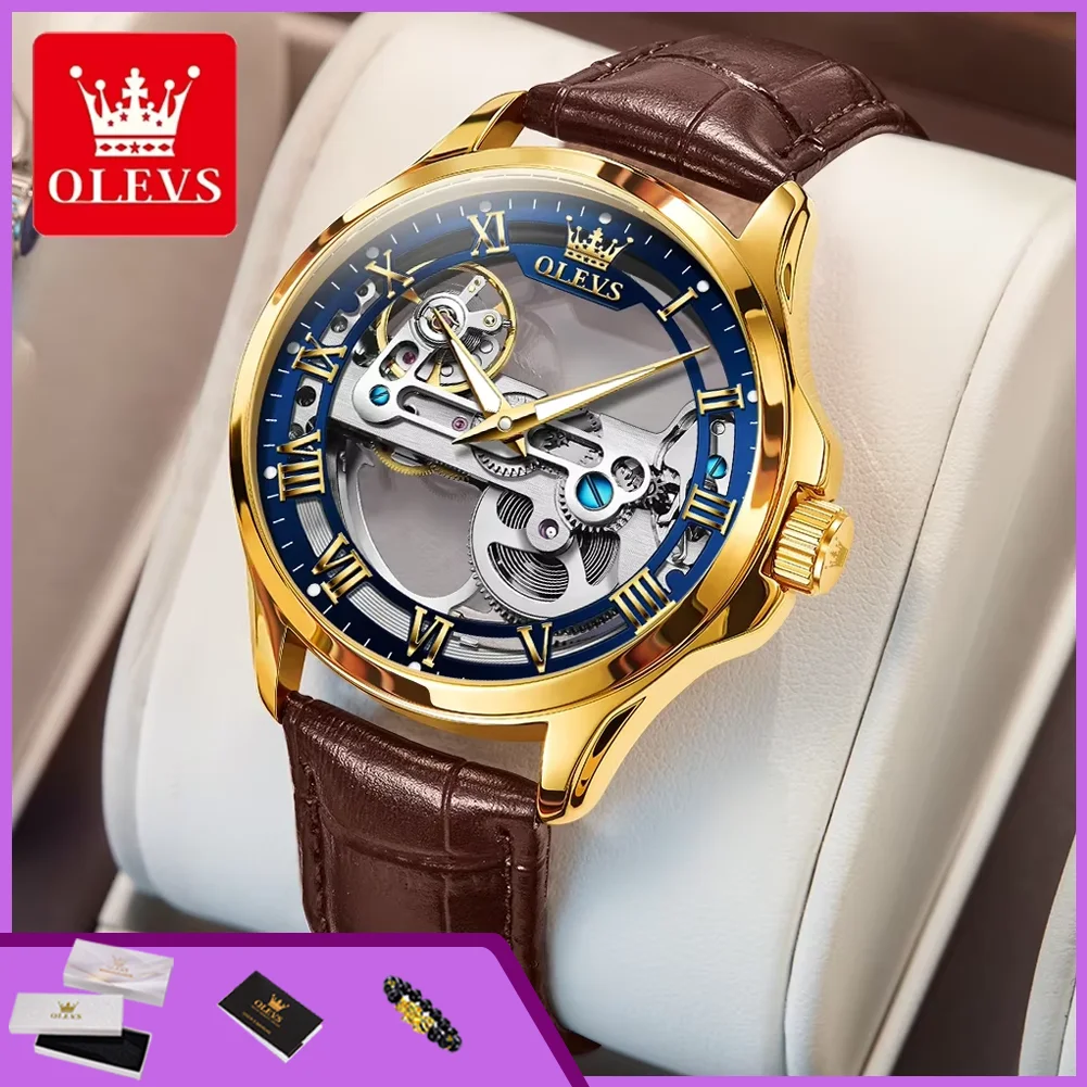 OLEVS 6661, полностью прозрачный скелетонизированный маховик, автоматические механические мужские часы с кожаным ремешком, роскошные брендовые оригинальные мужские наручные часы
OLEVS 6661, полностью прозрачный скелетонизированный маховик, автоматические механические мужские часы с кожаным ремешком, роскошные брендовые оригинальные мужские наручные часы