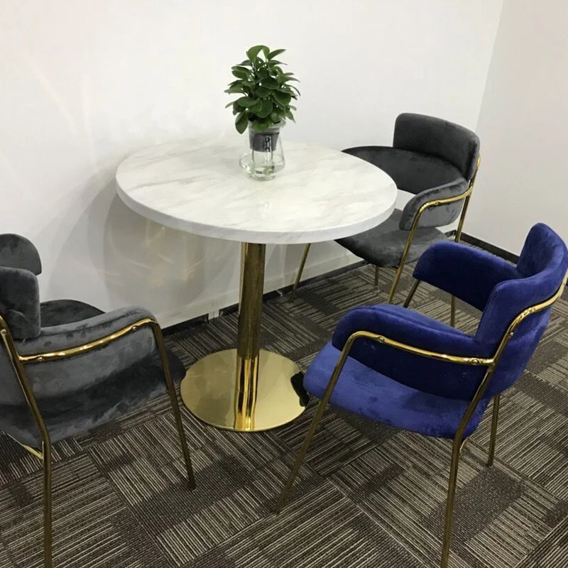 Light Luxury Tile Negotiation Marble Small round Table Eight-Immortal Table Table and Chair Combination
Light Luxury Tile Negotiation Marble Small round Table Eight-Immortal Table Table and Chair Combination