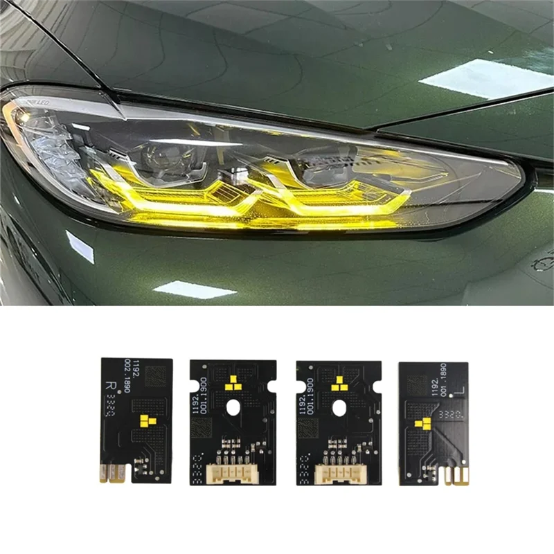Надежный светодиодный чип DRL, желтые модули «ангельские глазки» для BMW 4 серии G80 G82 G22 (низкопрофильная версия) 63119851047B 63119851048B
Надежный светодиодный чип DRL, желтые модули «ангельские глазки» для BMW 4 серии G80 G82 G22 (низкопрофильная версия) 63119851047B 63119851048B