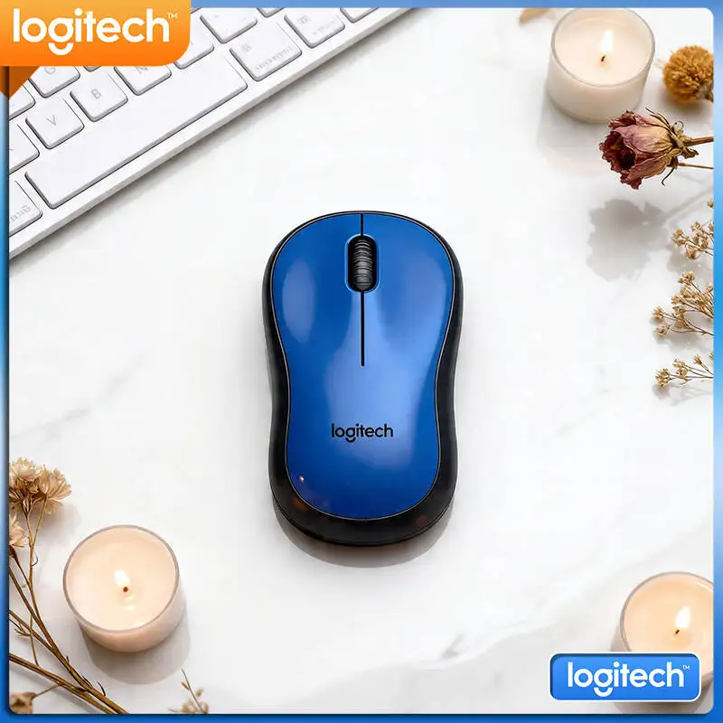 Logitech M220 Silent Wireless Mouse 3 Buttons 2.4GHz Steady Connection 1000 DPI Home Office Work Task Convenient Accessory