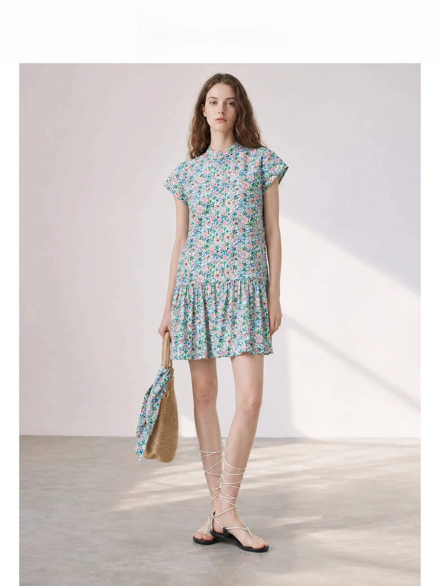 Summer New Vintage Floral Loose Slimming Vacation Short Sleeve Dress Women's Country Style Cotton Casual A-Line Dress
Summer New Vintage Floral Loose Slimming Vacation Short Sleeve Dress Women's Country Style Cotton Casual A-Line Dress