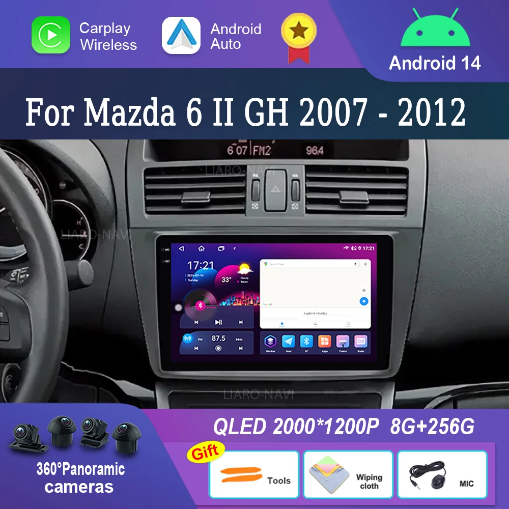 GPS Car Audio Multimedia Android for Mazda 6 II GH 2007 - 2012 DSP Stereo Touch Screen WiFi Bluetooth Head Unit Cooling Fan
GPS Car Audio Multimedia Android for Mazda 6 II GH 2007 - 2012 DSP Stereo Touch Screen WiFi Bluetooth Head Unit Cooling Fan