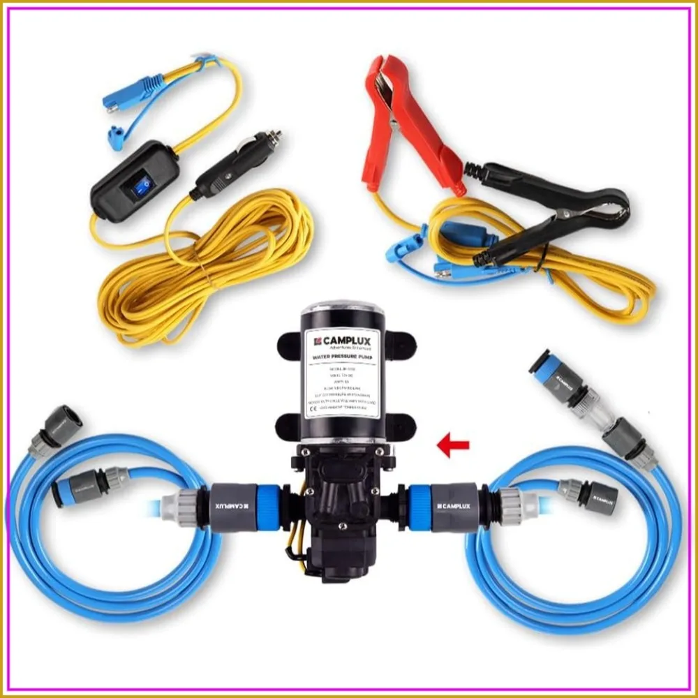 12V Water Pump Kit, 1.6 GPM 65 PSI High Pressure Pump for Caravan RV Boat Gas Hot Water System
12V Water Pump Kit, 1.6 GPM 65 PSI High Pressure Pump for Caravan RV Boat Gas Hot Water System