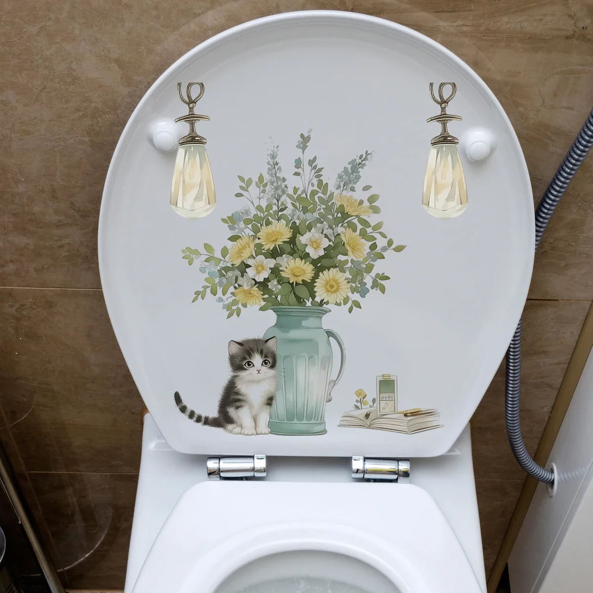 Cute Cat Fresh Decorative Toilet Stickers Bathroom Toilet Toilet Lid Decorative Stickers Waterproof Removable Stickers Quran
Cute Cat Fresh Decorative Toilet Stickers Bathroom Toilet Toilet Lid Decorative Stickers Waterproof Removable Stickers Quran