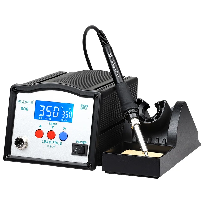 Паяльная станция 608, 100 Вт, умная паяльная станция с быстрым нагревом, паяльная станция со светодиодным цифровым дисплеем
Паяльная станция 608, 100 Вт, умная паяльная станция с быстрым нагревом, паяльная станция со светодиодным цифровым дисплеем